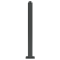 Ornamental bollard | Series 4077B | � 76 mm | stationary, to be fixed by plugswith base plate 100 x 150 mm